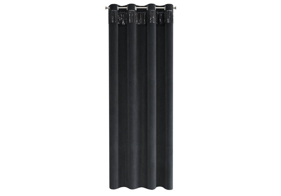 Zdjęcie: Zasłona gotowa Jasper 140x250 cm czarny EUROFIRANY