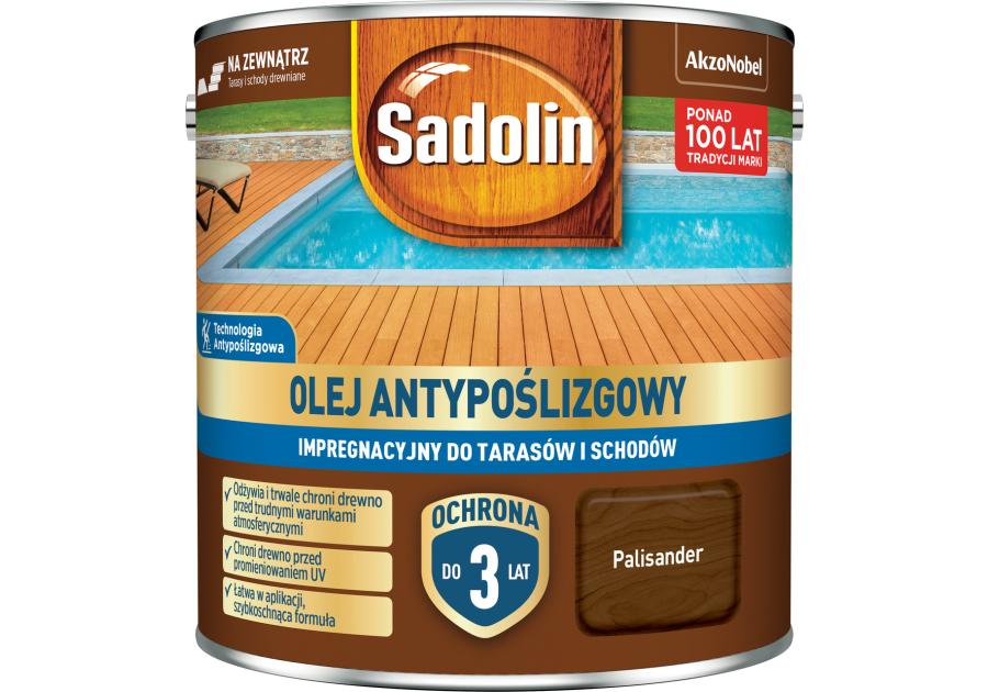 Zdjęcie: Olej antypoślizgowy impregnacyjny Palisander 2,5L SADOLIN