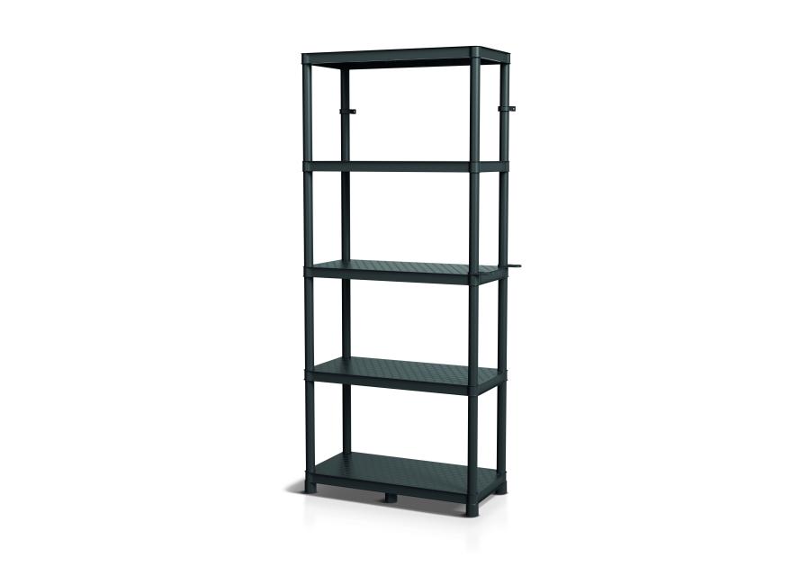 Zdjęcie: Regał plastikowy 740x360x1725 mm czarny KISTENBERG