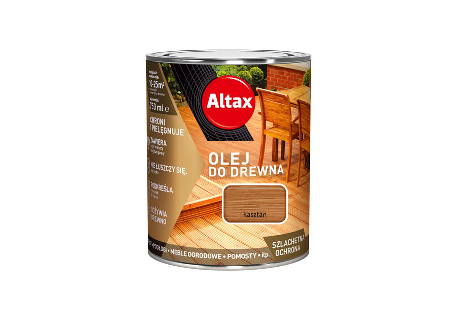 Zdjęcie: Olej do drewna 0,75 L kasztan ALTAX