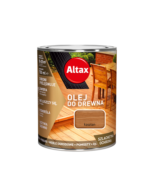 Zdjęcie: Olej do drewna 0,75 L kasztan ALTAX