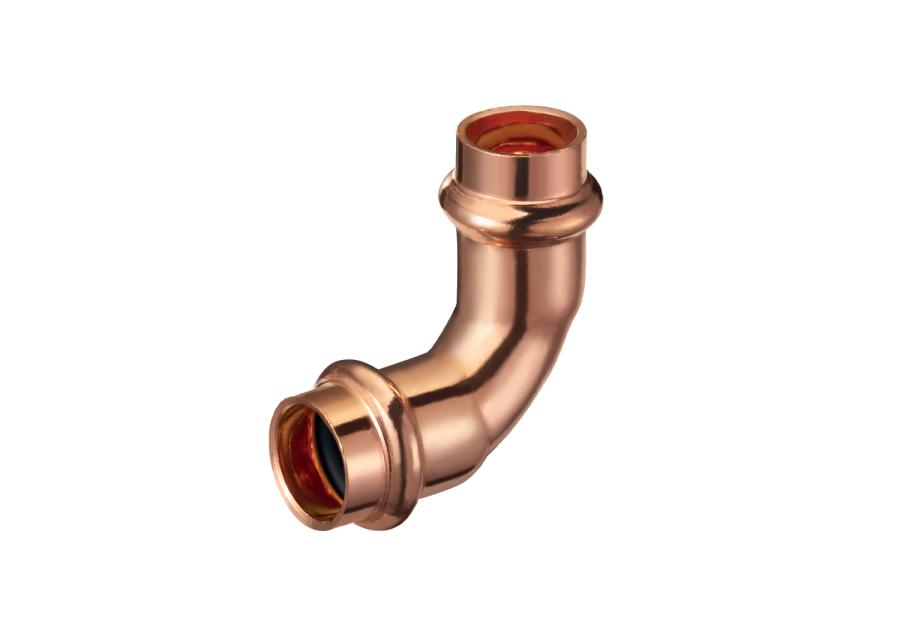 Zdjęcie: Łuk 90 stopni zaciskany do wody 28x28 profil V CALIDO