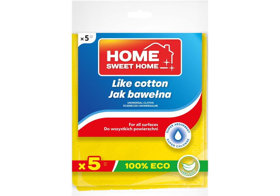 Zdjęcie: Ścierka jak bawełna 5 sztuk HOME SWEET HOME