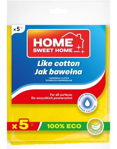 Zdjęcie: Ścierka jak bawełna 5 sztuk HOME SWEET HOME
