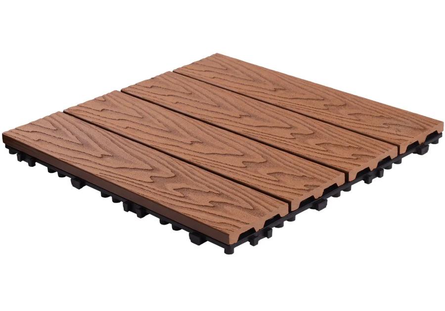 Zdjęcie: Podest kompozytowy struktura drewna 30x30x2 cm teak MIRPOL
