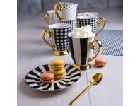 Zdjęcie: Kubek porcelanowy Diana Gold 300 ml pasy grube AMBITION