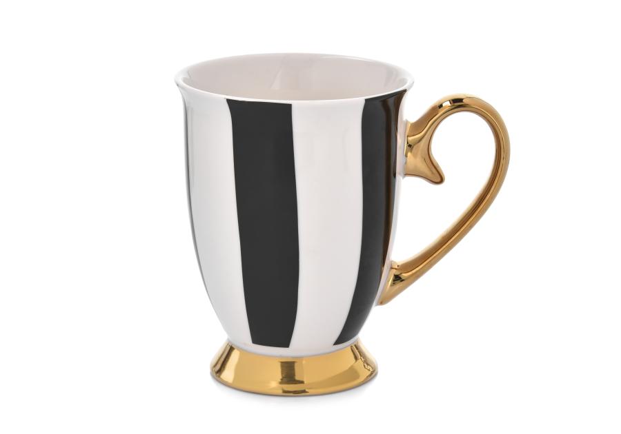Zdjęcie: Kubek porcelanowy Diana Gold 300 ml pasy grube AMBITION