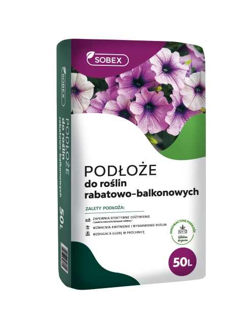 Zdjęcie: Podłoże do roślin rabatowo balkonowych 50 L (B+R 2) SOBEX