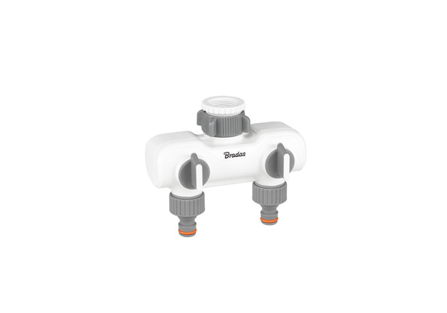 Zdjęcie: Rozdzielacz 2-drożny GW 1"-3/4" z zaworami White Line BRADAS