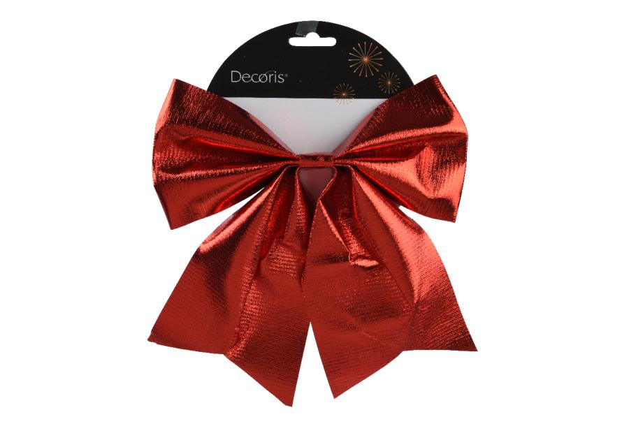 Zdjęcie: Kokarda poliestrowa 20x24x1 cm czerwona KAEMINGK