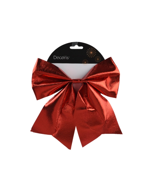 Zdjęcie: Kokarda poliestrowa 20x24x1 cm czerwona KAEMINGK