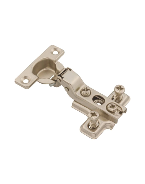 Zdjęcie: Zawias meblowy puszkowy 26 wygięty 8 drzwi półwpuszczane + prowadnik METRO