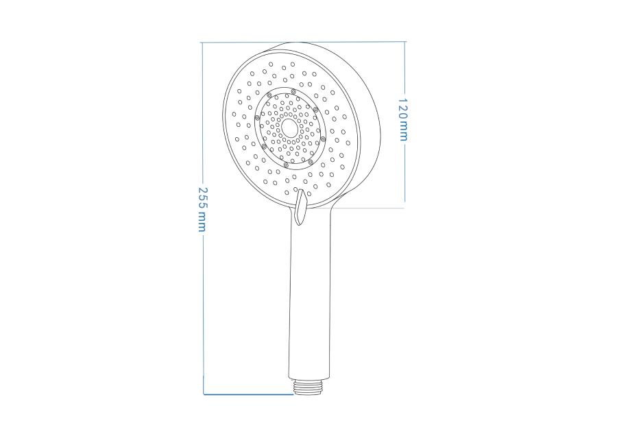 Zdjęcie: Słuchawka natryskowa 3-funkcyjna Neo Ivo Chrom DEANTE