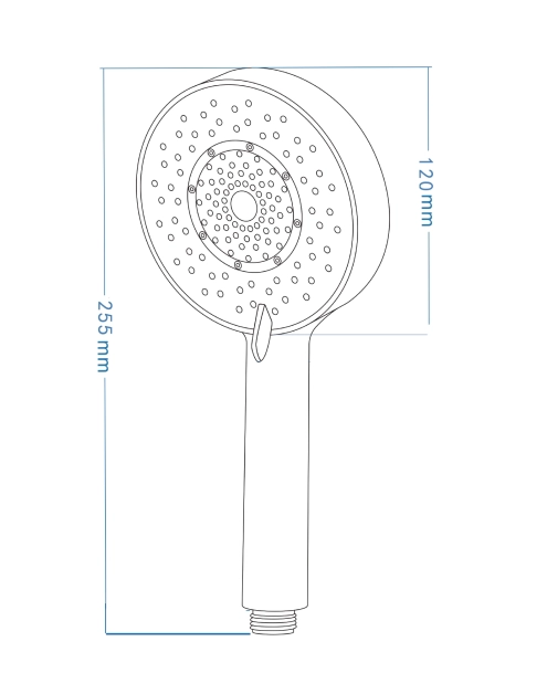 Zdjęcie: Słuchawka natryskowa 3-funkcyjna Neo Ivo Chrom DEANTE
