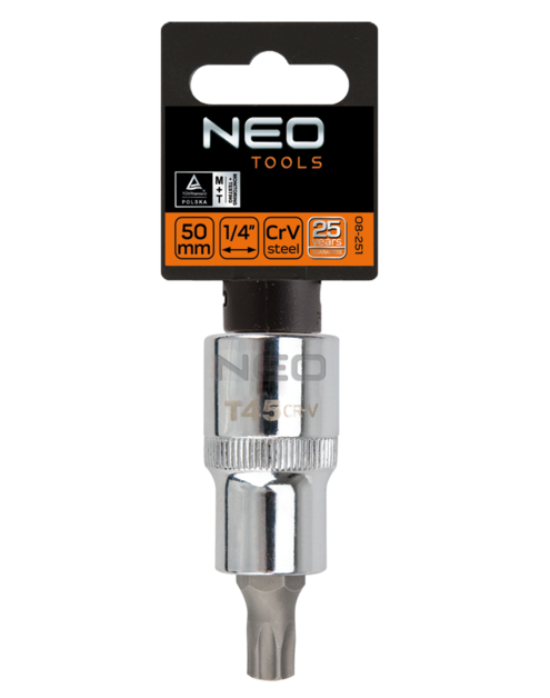 Zdjęcie: Końcówka Torx na nasadce 1/2", T20 x 55 mm NEO