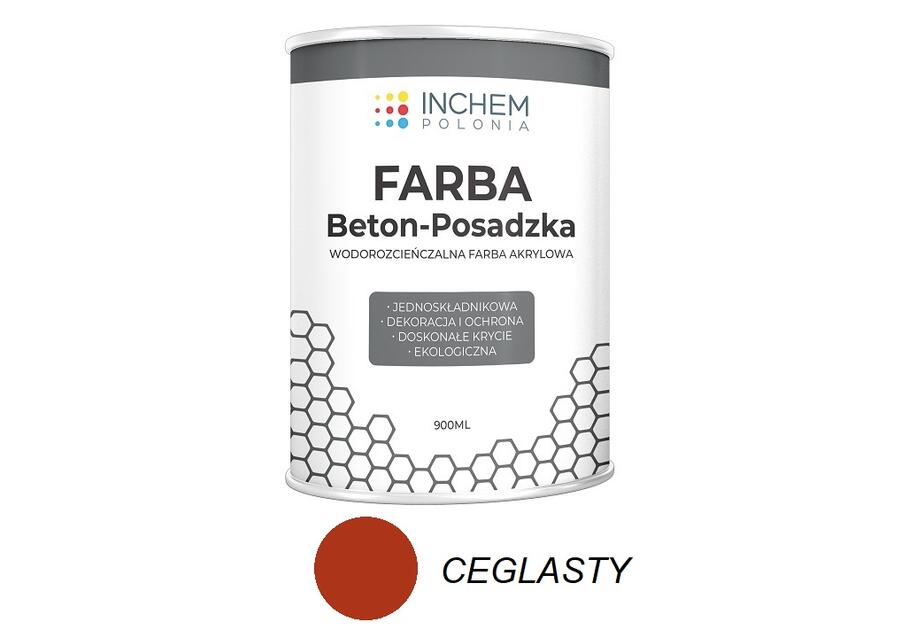 Zdjęcie: Farba Beton-Posadzka Ceglasty 900 ml INCHEM POLONIA