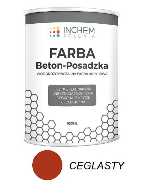 Zdjęcie: Farba Beton-Posadzka Ceglasty 900 ml INCHEM POLONIA