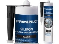 Zdjęcie: Silikon wysokotemperaturowy czarny - kartusz plastikowy - 300 ml