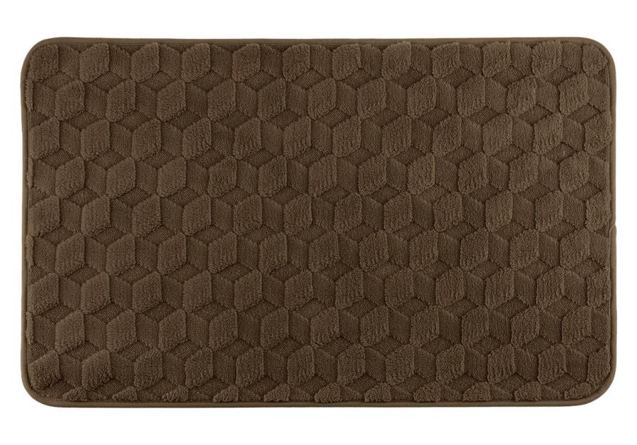 Zdjęcie: Dywanik łazienkowy Cube 40x60 cm brązowy ALSEA