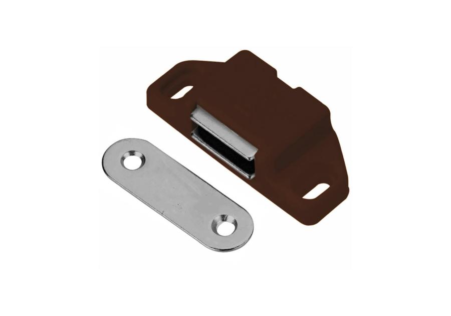 Zdjęcie: Zatrzask meblowy magnetyczny brązowy METRO