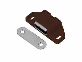Zatrzask meblowy magnetyczny brązowy METRO