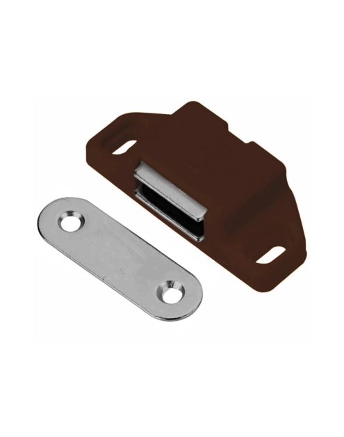 Zdjęcie: Zatrzask meblowy magnetyczny brązowy METRO