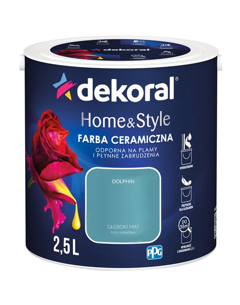 Zdjęcie: Farba ceramiczna Home&Style dolphin 2,5 L DEKORAL