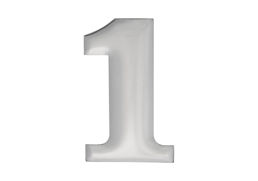Zdjęcie: Cyfra 1 aluminiowa, chrom 37 mm METRO