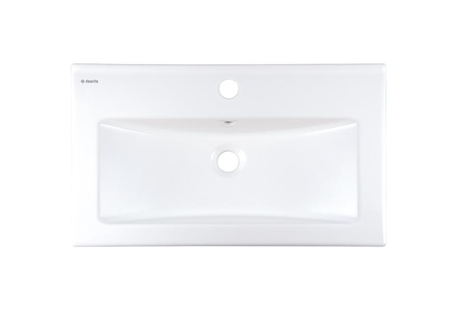 Zdjęcie: Umywalka ceramiczna wpuszczana z miejscem na baterię DEANTE
