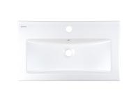 Zdjęcie: Umywalka ceramiczna wpuszczana z miejscem na baterię DEANTE