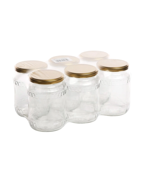 Zdjęcie: Komplet 6 słoików 720 ml + zakrętka fi 82 6-zaczepowa SEZON