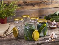 Zdjęcie: Komplet 6 słoików 720 ml + zakrętka fi 82 6-zaczepowa SEZON