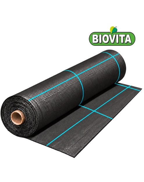 Zdjęcie: Agrotkanina mocna 100 g/m2 czarna 1,1 x 100 m BIOVITA