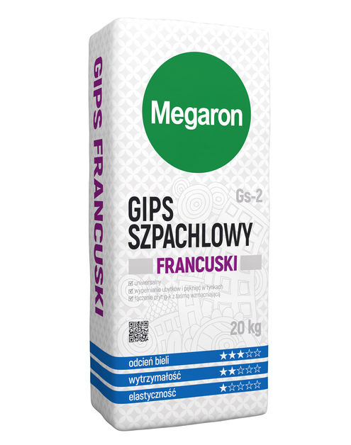 Zdjęcie: Gips szpachlowy Gs-2, 20 kg MEGARON
