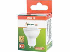Żarówka LED 6 W, GU10 z mleczną szybką biały ceramiczny SPECTRUM