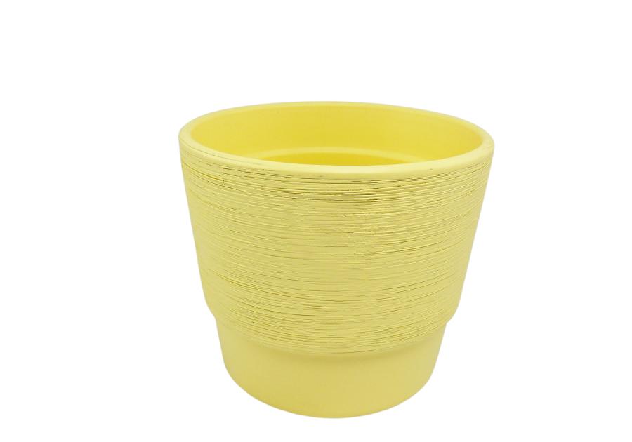 Zdjęcie: Donica ceramiczna 500 - 12 cm żółta CERMAX