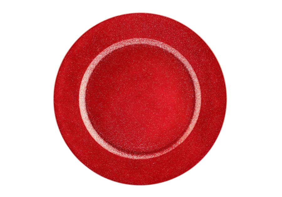Zdjęcie: Podkładka pod talerz z brokatem 33 cm czerwona ALTOMDESIGN