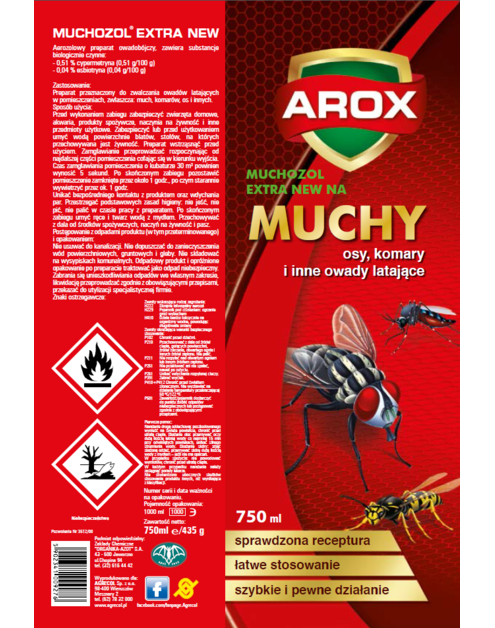 Zdjęcie: Spray na muchy Muchozol Arox 0,75 L AGRECOL
