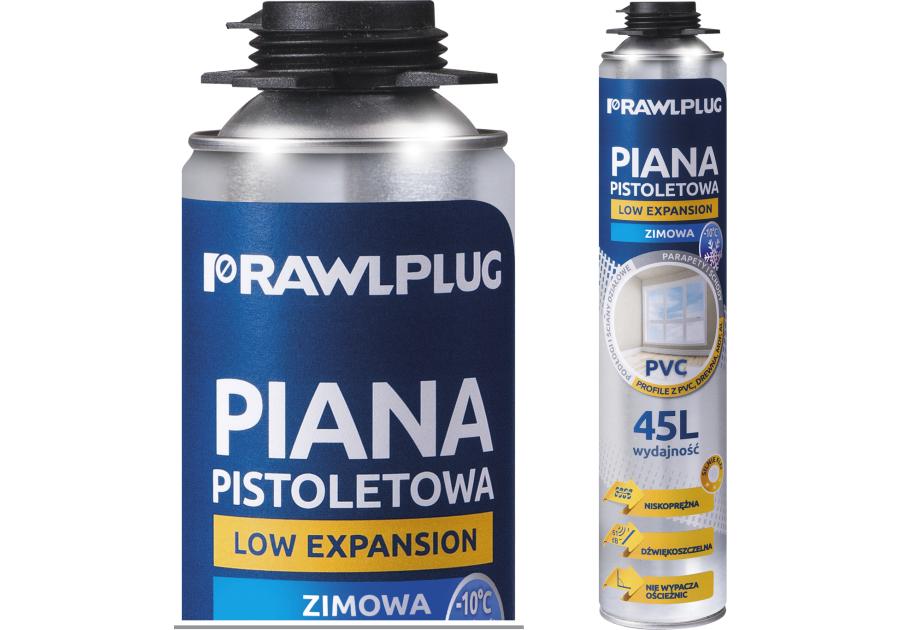 Zdjęcie: Piana wężykowa niskoprężna do PVC zimowa 750 ml RAWLPLUG
