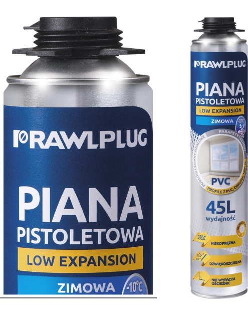 Zdjęcie: Piana wężykowa niskoprężna do PVC zimowa 750 ml RAWLPLUG