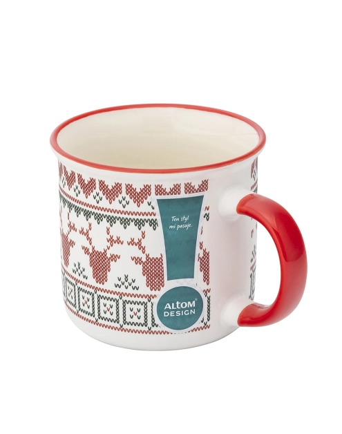 Zdjęcie: Kubek prosty 400 ml dekoracja scandi winter C ALTOM DESIGN