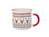 Zdjęcie: Kubek prosty 400 ml dekoracja scandi winter C ALTOM DESIGN