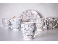 Zdjęcie: Filiżanka jumbo Magnolia różowa na stopce 420 ml ALTOM DESIGN