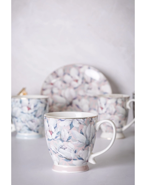 Zdjęcie: Filiżanka jumbo Magnolia różowa na stopce 420 ml ALTOM DESIGN