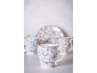 Zdjęcie: Filiżanka jumbo Magnolia różowa na stopce 420 ml ALTOM DESIGN