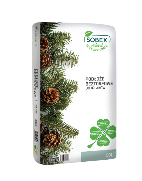 Zdjęcie: Podłoże beztofrowe do iglaków 50 L SOBEX