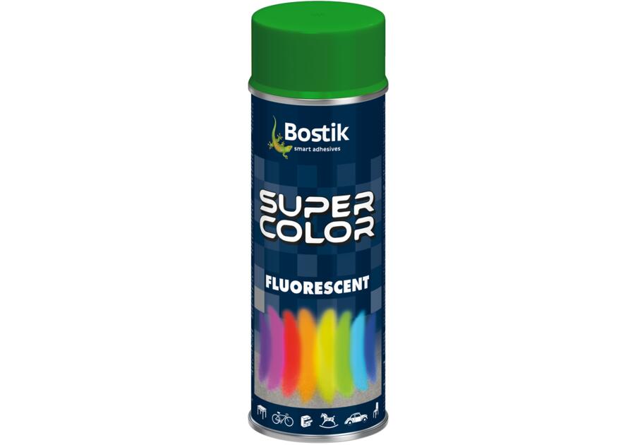Zdjęcie: Lakier fluorescencyjny Super Color Fluorescent zielony 400 ml BOSTIK