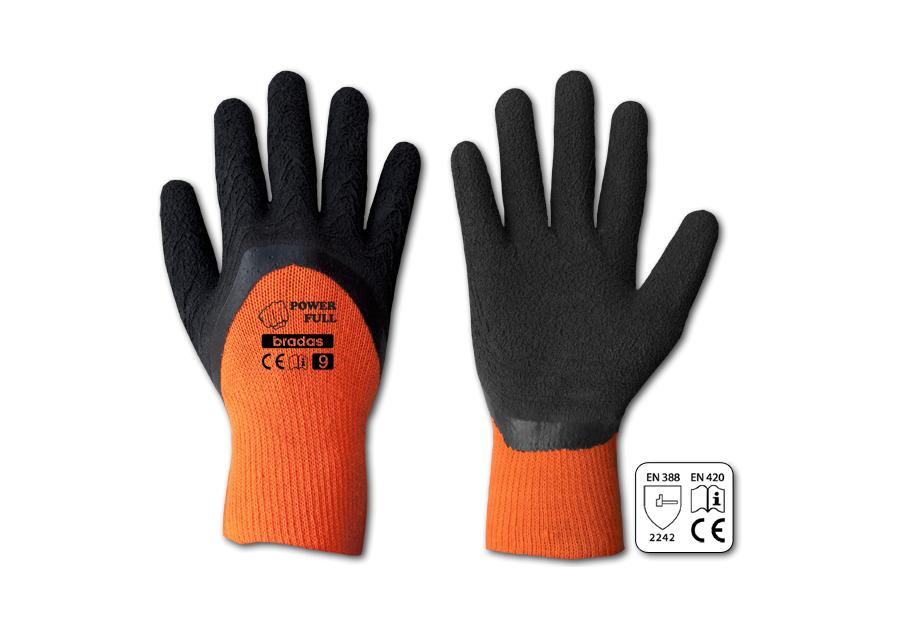 Zdjęcie: Rękawice ochronne Power Full lateks, rozmiar 9 BRADAS