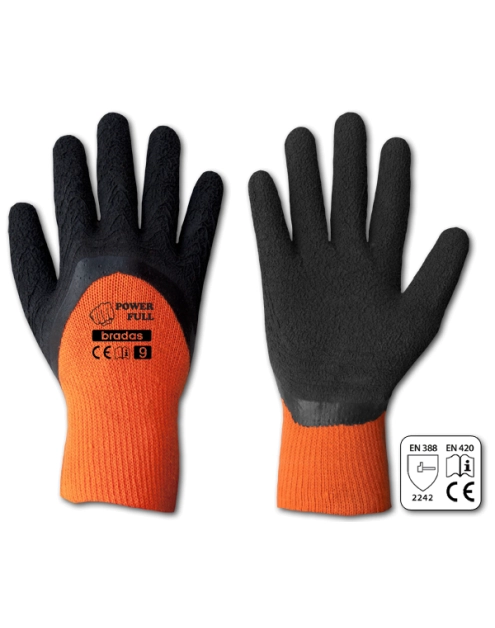 Zdjęcie: Rękawice ochronne Power Full lateks, rozmiar 9 BRADAS