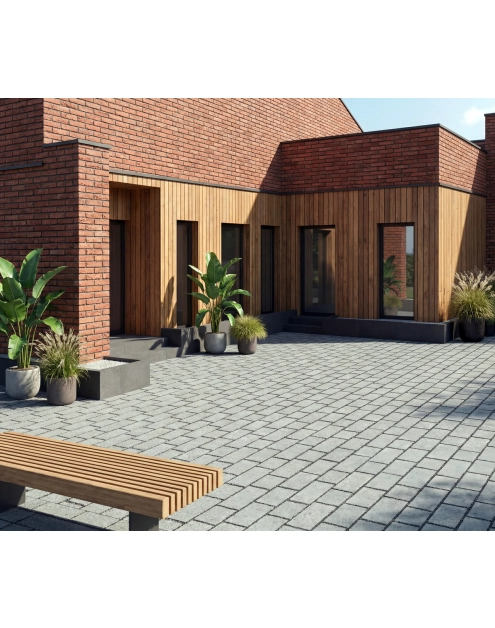 Zdjęcie: Kostka ażurowa Triada Retencja+ szary POLBRUK